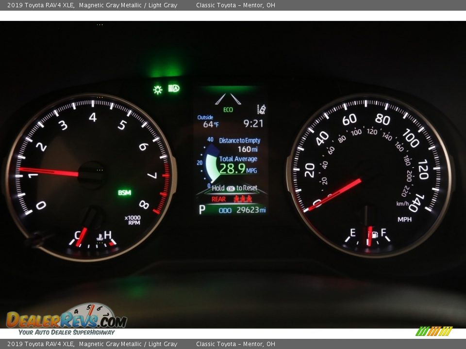 2019 Toyota RAV4 XLE Magnetic Gray Metallic / Light Gray Photo #8