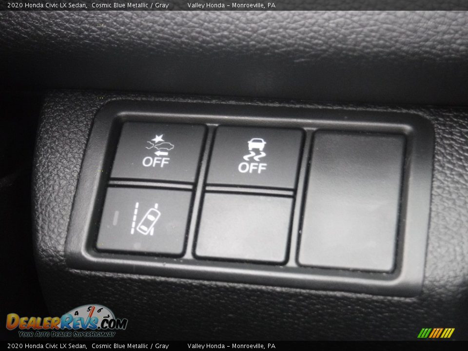 2020 Honda Civic LX Sedan Cosmic Blue Metallic / Gray Photo #12