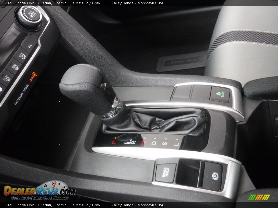 2020 Honda Civic LX Sedan Cosmic Blue Metallic / Gray Photo #13