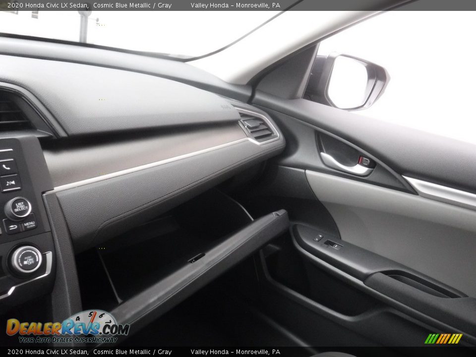 2020 Honda Civic LX Sedan Cosmic Blue Metallic / Gray Photo #16