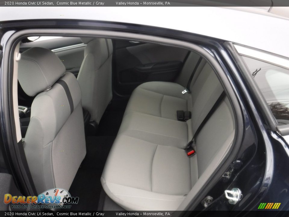2020 Honda Civic LX Sedan Cosmic Blue Metallic / Gray Photo #21