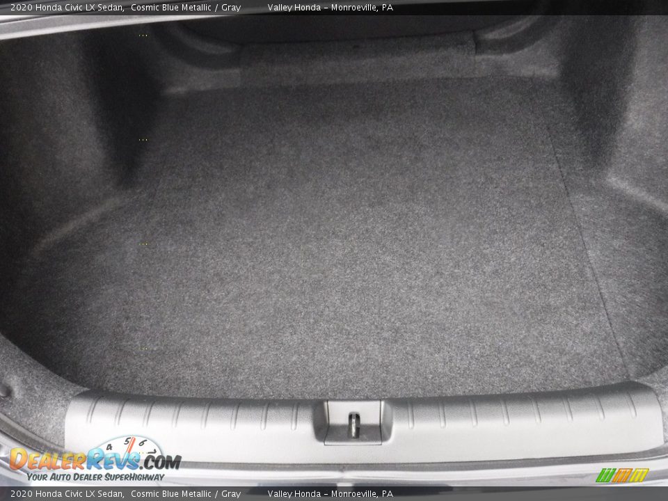 2020 Honda Civic LX Sedan Cosmic Blue Metallic / Gray Photo #22