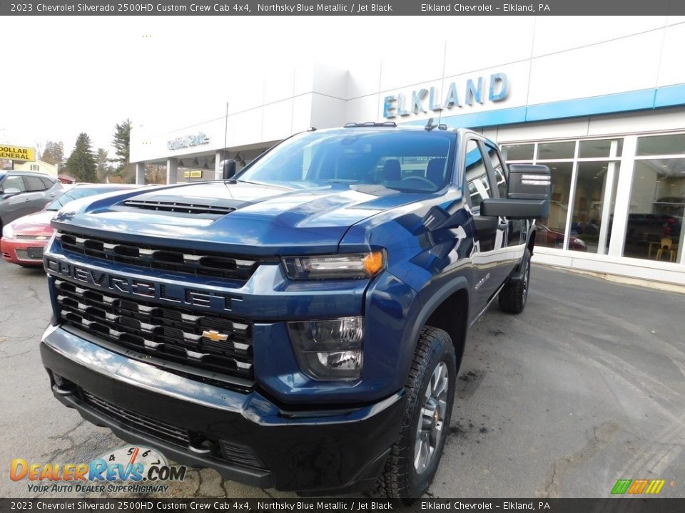 2023 Chevrolet Silverado 2500HD Custom Crew Cab 4x4 Northsky Blue Metallic / Jet Black Photo #2