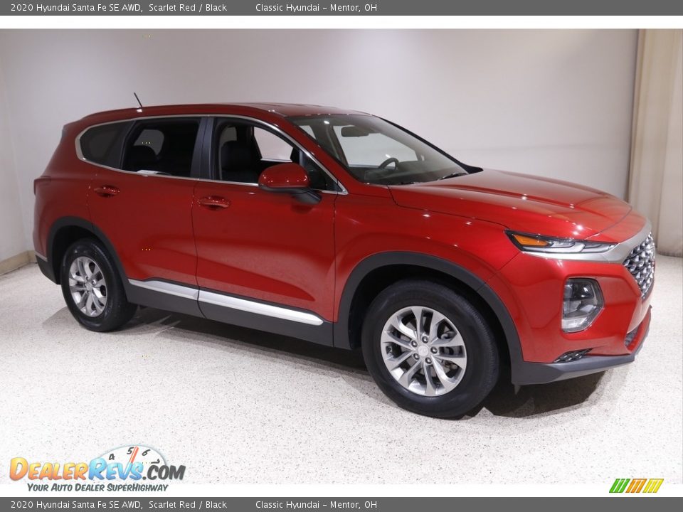 Scarlet Red 2020 Hyundai Santa Fe SE AWD Photo #1