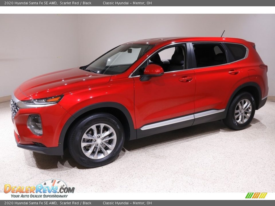 2020 Hyundai Santa Fe SE AWD Scarlet Red / Black Photo #3