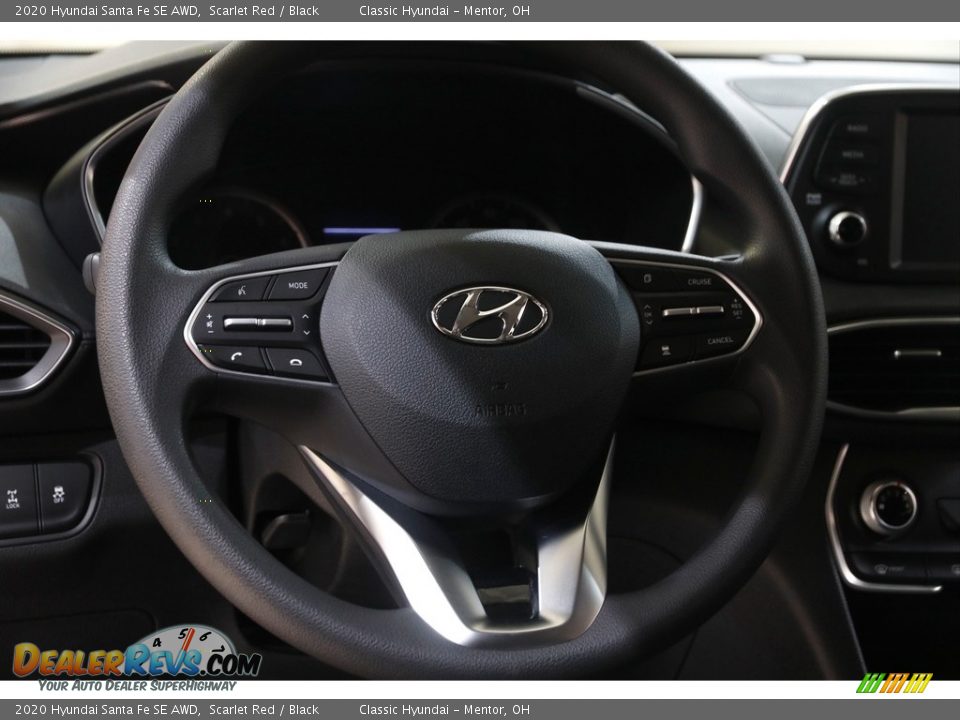 2020 Hyundai Santa Fe SE AWD Scarlet Red / Black Photo #7
