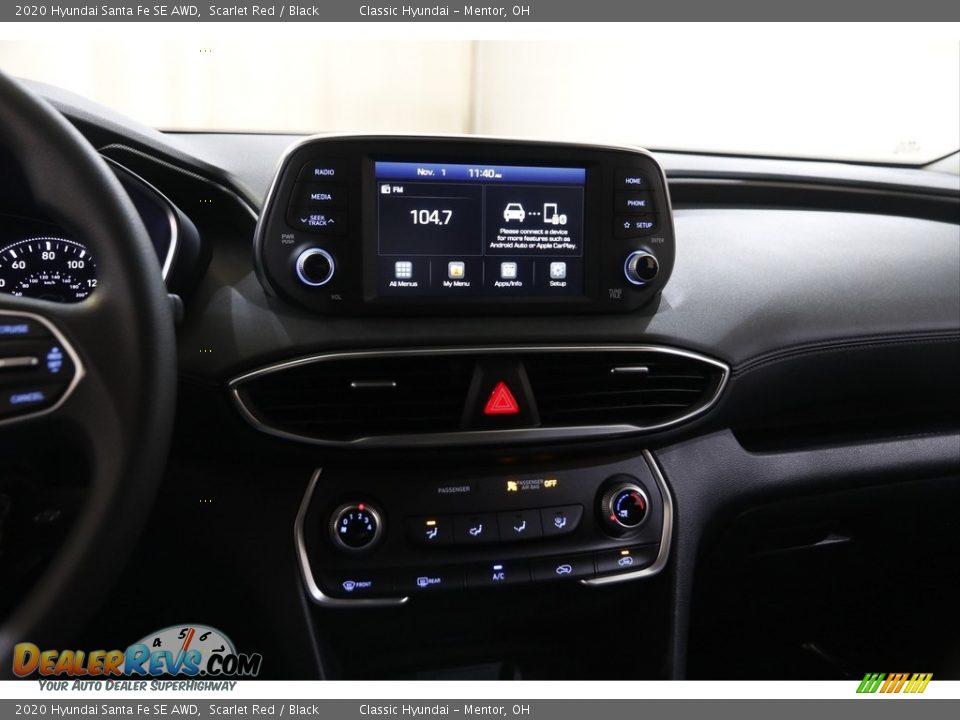 2020 Hyundai Santa Fe SE AWD Scarlet Red / Black Photo #9