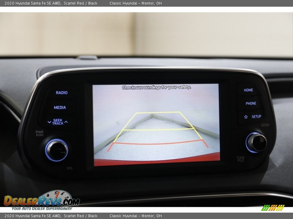 2020 Hyundai Santa Fe SE AWD Scarlet Red / Black Photo #11