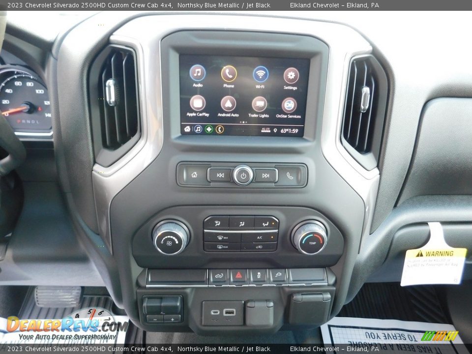 2023 Chevrolet Silverado 2500HD Custom Crew Cab 4x4 Northsky Blue Metallic / Jet Black Photo #29