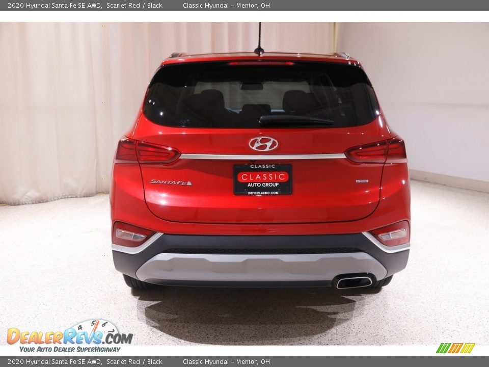 2020 Hyundai Santa Fe SE AWD Scarlet Red / Black Photo #17