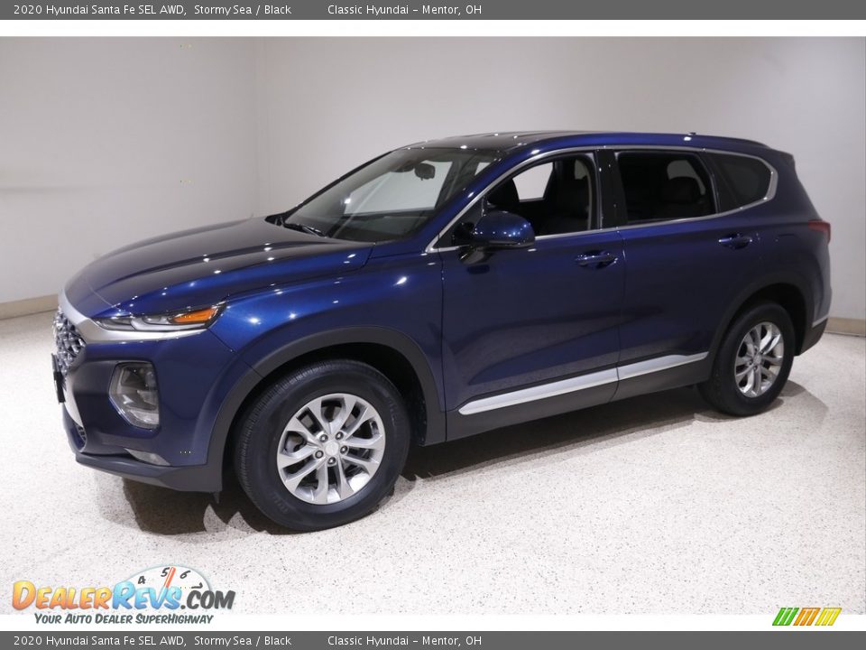 2020 Hyundai Santa Fe SEL AWD Stormy Sea / Black Photo #3