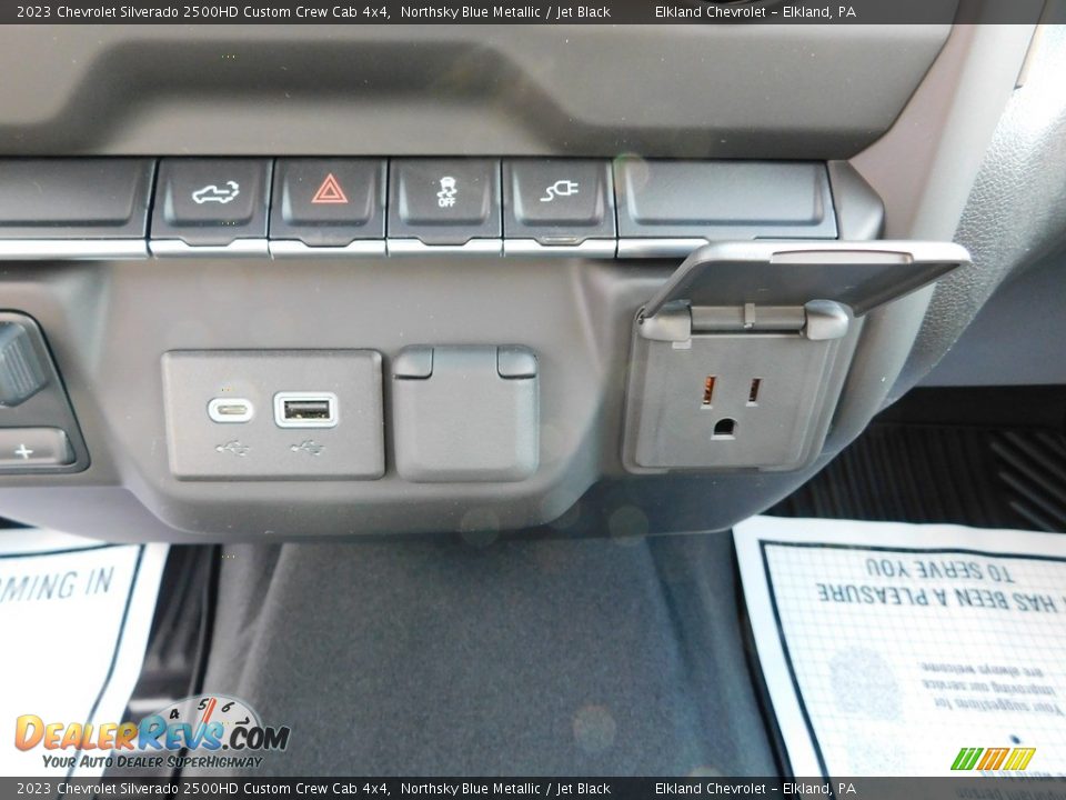 2023 Chevrolet Silverado 2500HD Custom Crew Cab 4x4 Northsky Blue Metallic / Jet Black Photo #35