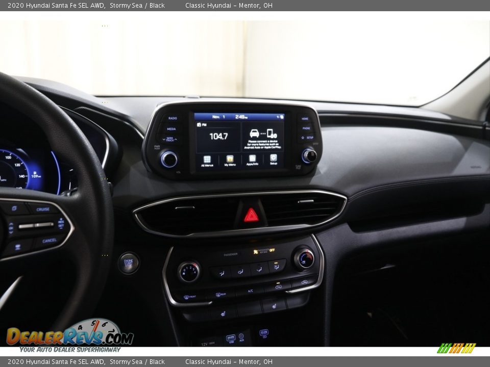 2020 Hyundai Santa Fe SEL AWD Stormy Sea / Black Photo #9