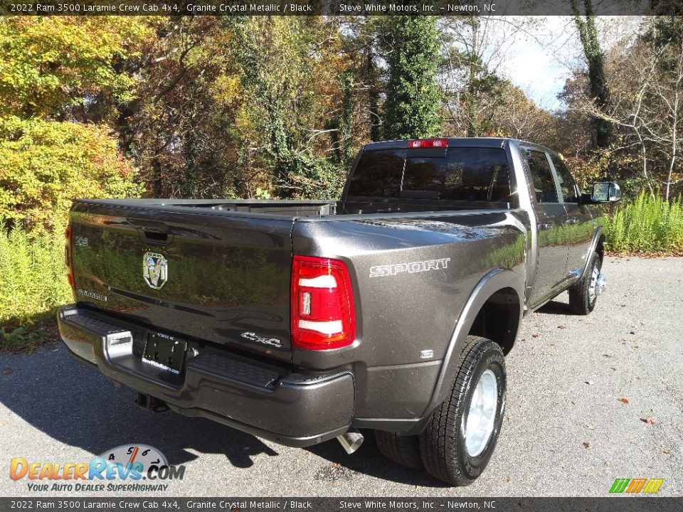 2022 Ram 3500 Laramie Crew Cab 4x4 Granite Crystal Metallic / Black Photo #6