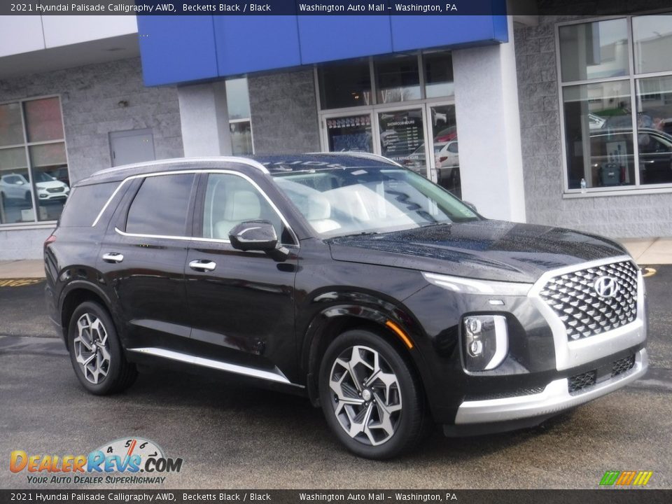 2021 Hyundai Palisade Calligraphy AWD Becketts Black / Black Photo #1