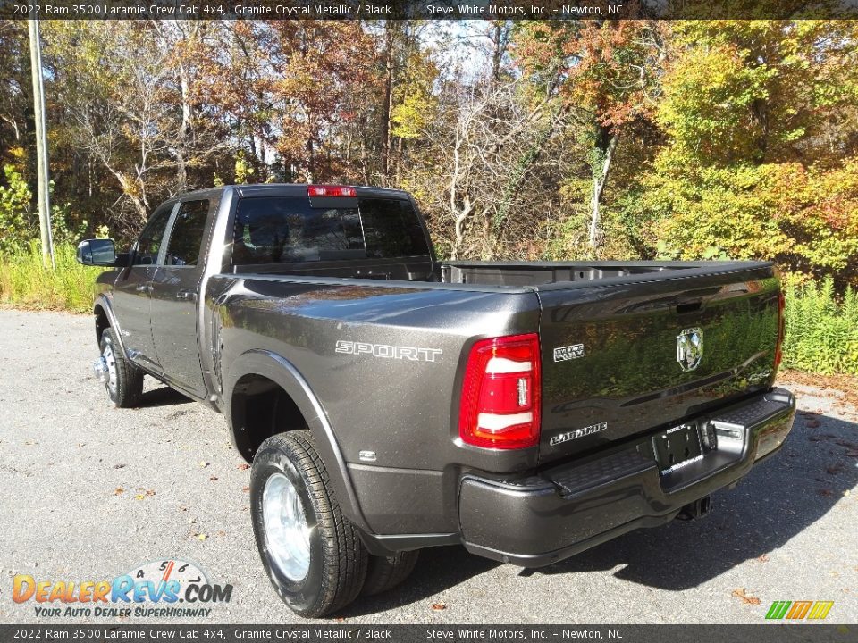 2022 Ram 3500 Laramie Crew Cab 4x4 Granite Crystal Metallic / Black Photo #10