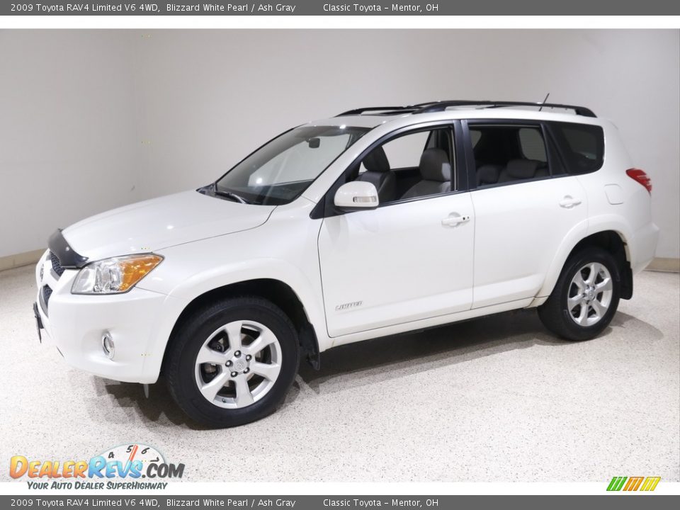 2009 Toyota RAV4 Limited V6 4WD Blizzard White Pearl / Ash Gray Photo #3