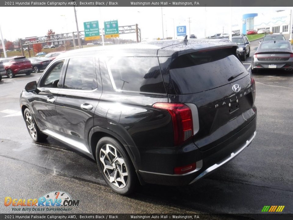 2021 Hyundai Palisade Calligraphy AWD Becketts Black / Black Photo #8