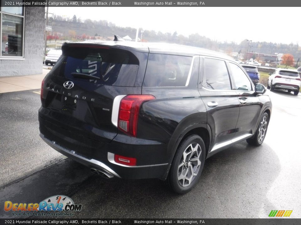 2021 Hyundai Palisade Calligraphy AWD Becketts Black / Black Photo #10