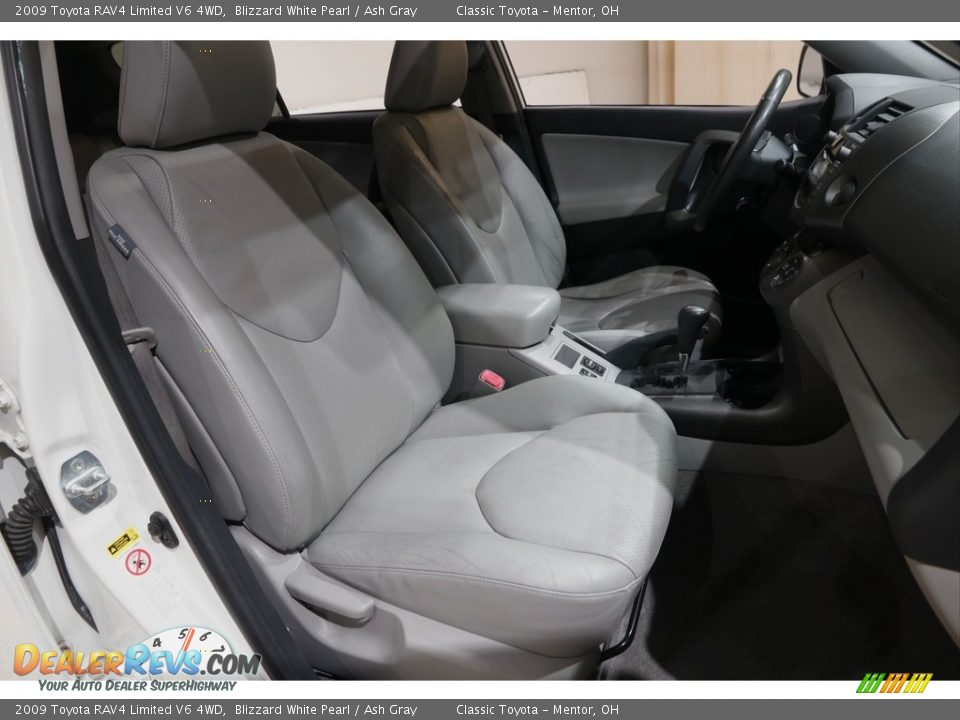 2009 Toyota RAV4 Limited V6 4WD Blizzard White Pearl / Ash Gray Photo #12