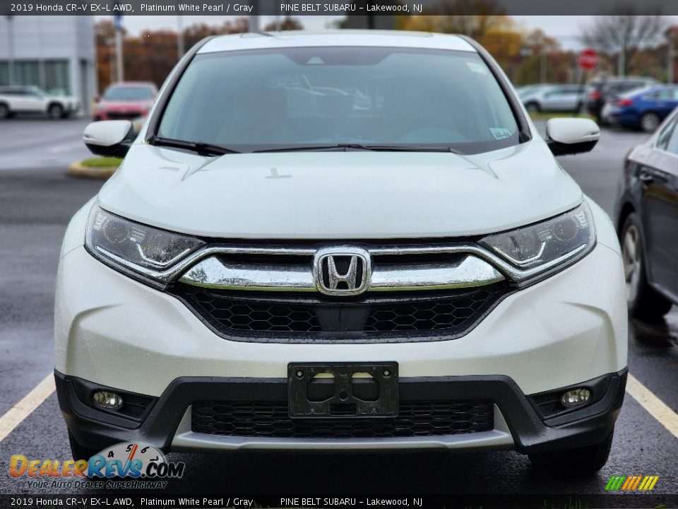 2019 Honda CR-V EX-L AWD Platinum White Pearl / Gray Photo #3