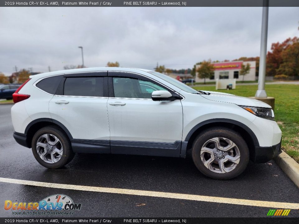 2019 Honda CR-V EX-L AWD Platinum White Pearl / Gray Photo #5