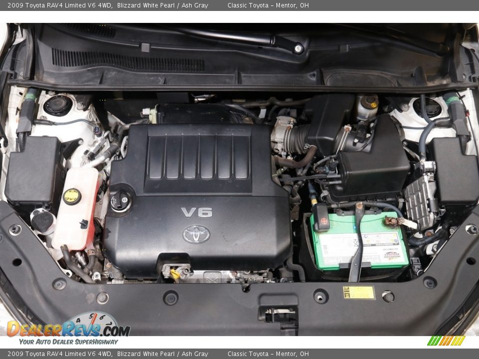 2009 Toyota RAV4 Limited V6 4WD Blizzard White Pearl / Ash Gray Photo #16