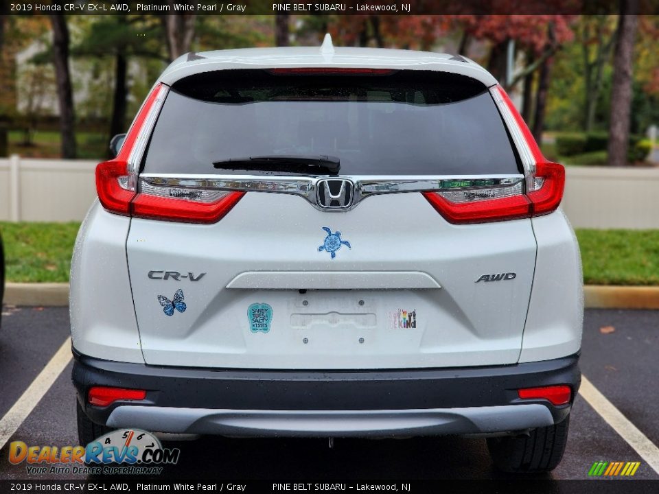 2019 Honda CR-V EX-L AWD Platinum White Pearl / Gray Photo #8