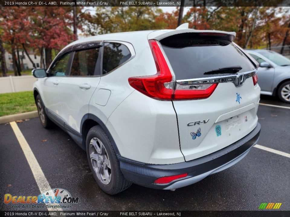 2019 Honda CR-V EX-L AWD Platinum White Pearl / Gray Photo #9