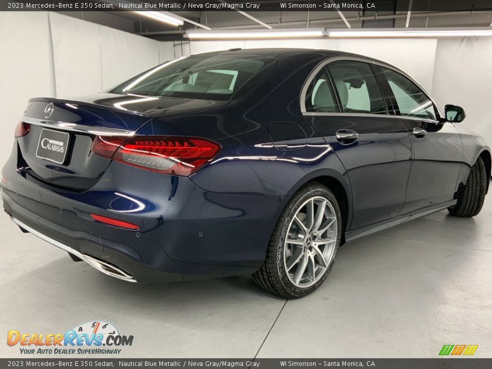 2023 Mercedes-Benz E 350 Sedan Nautical Blue Metallic / Neva Gray/Magma Gray Photo #4