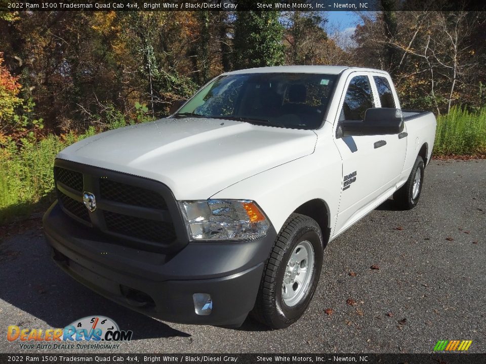 2022 Ram 1500 Tradesman Quad Cab 4x4 Bright White / Black/Diesel Gray Photo #2