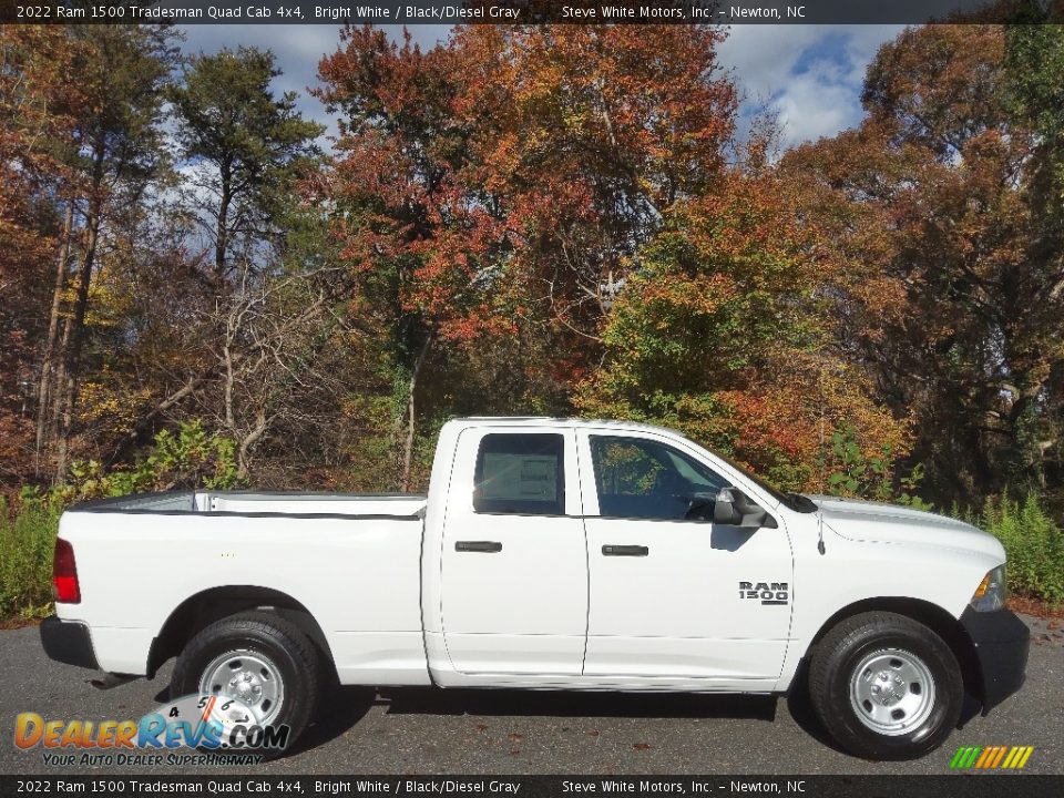 2022 Ram 1500 Tradesman Quad Cab 4x4 Bright White / Black/Diesel Gray Photo #5