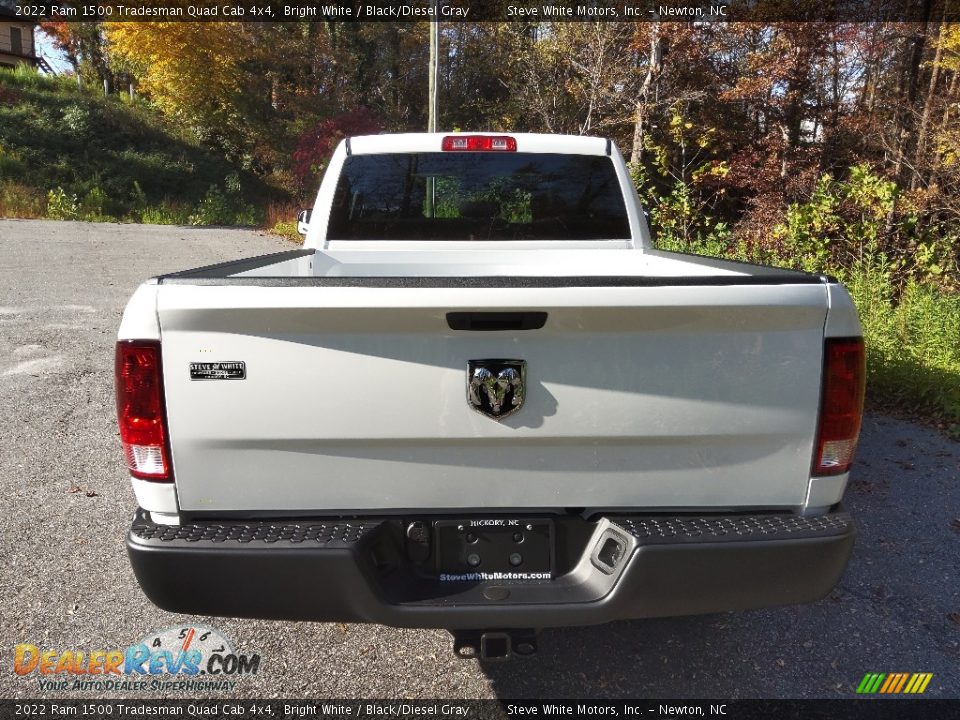 2022 Ram 1500 Tradesman Quad Cab 4x4 Bright White / Black/Diesel Gray Photo #7