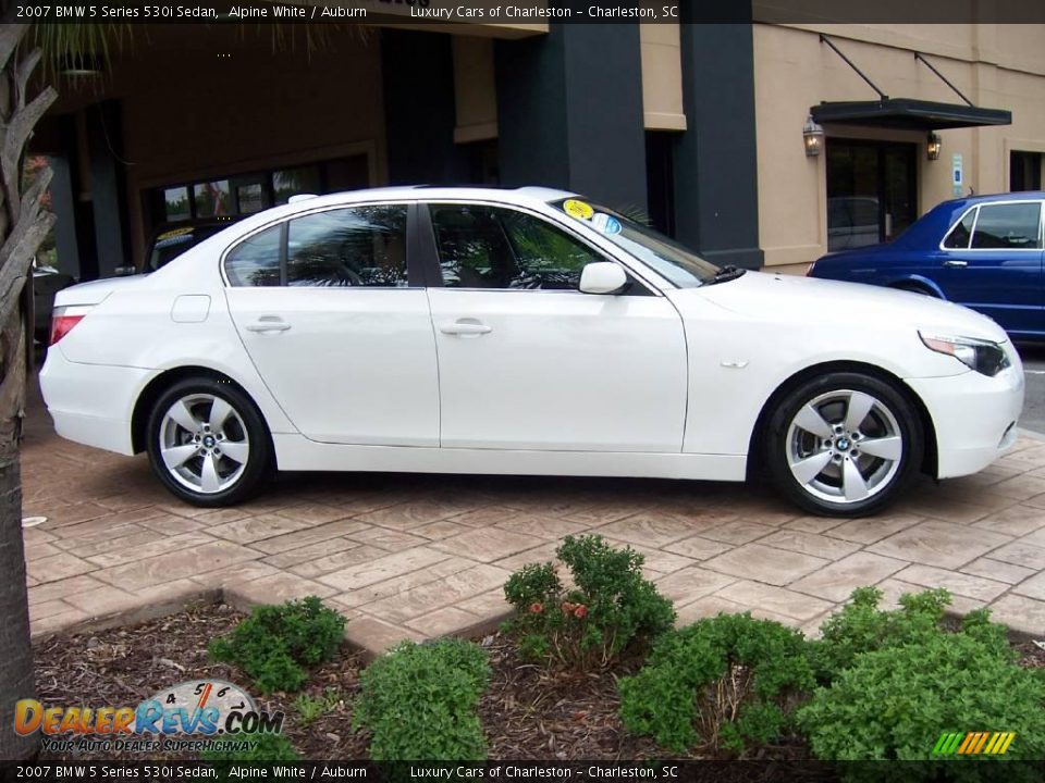 2007 BMW 5 Series 530i Sedan Alpine White / Auburn Photo #1