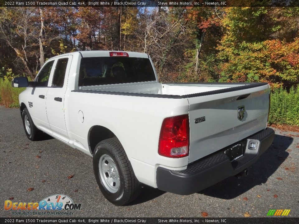 2022 Ram 1500 Tradesman Quad Cab 4x4 Bright White / Black/Diesel Gray Photo #9