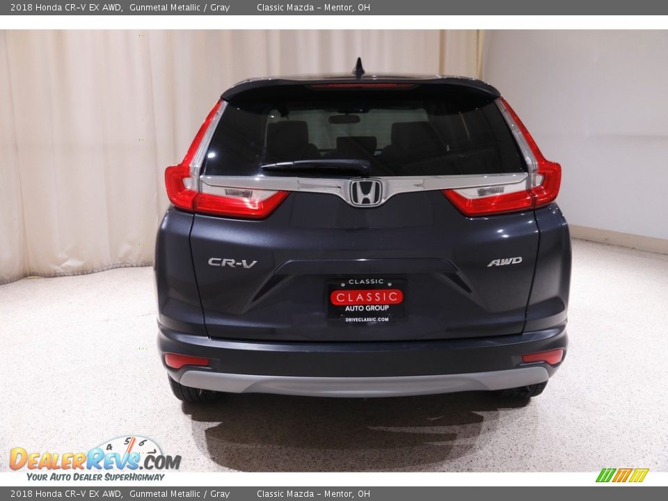 2018 Honda CR-V EX AWD Gunmetal Metallic / Gray Photo #19