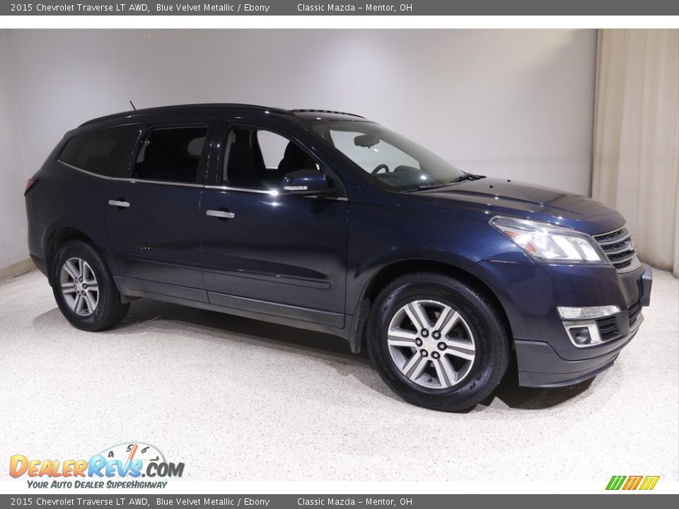 2015 Chevrolet Traverse LT AWD Blue Velvet Metallic / Ebony Photo #1
