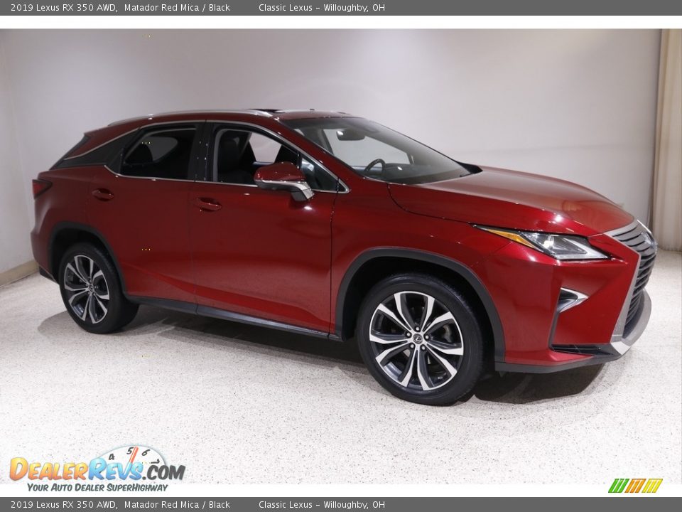 2019 Lexus RX 350 AWD Matador Red Mica / Black Photo #1
