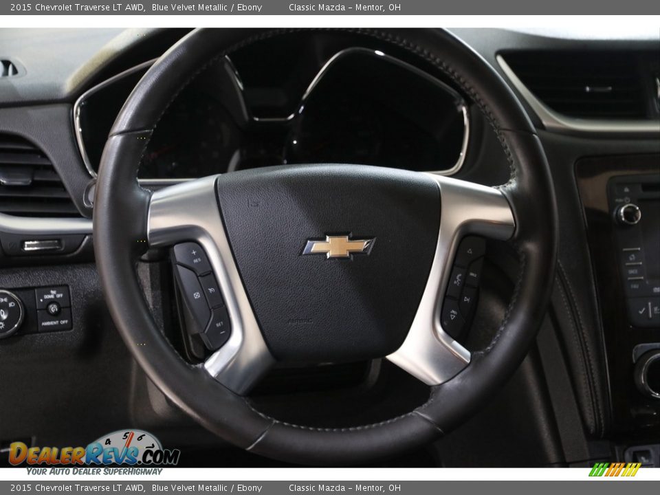 2015 Chevrolet Traverse LT AWD Blue Velvet Metallic / Ebony Photo #7