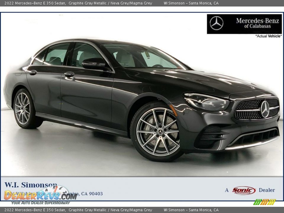 2022 Mercedes-Benz E 350 Sedan Graphite Gray Metallic / Neva Grey/Magma Grey Photo #1