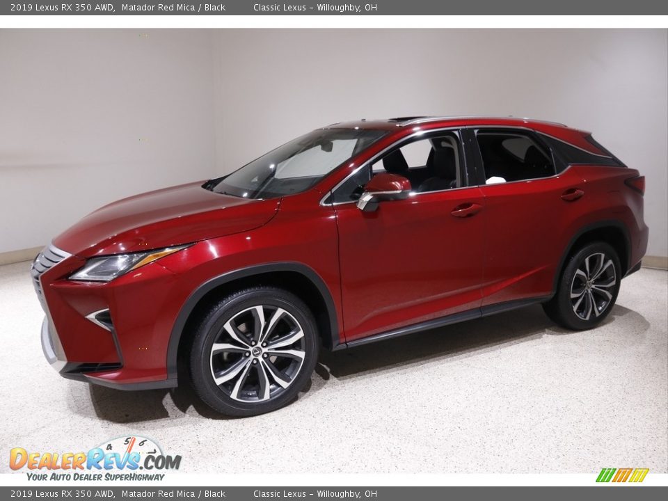 2019 Lexus RX 350 AWD Matador Red Mica / Black Photo #3