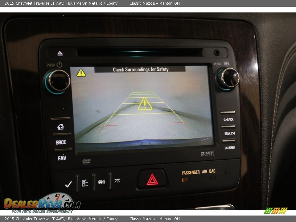 2015 Chevrolet Traverse LT AWD Blue Velvet Metallic / Ebony Photo #11