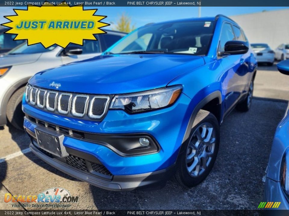 2022 Jeep Compass Latitude Lux 4x4 Laser Blue Pearl / Black Photo #1