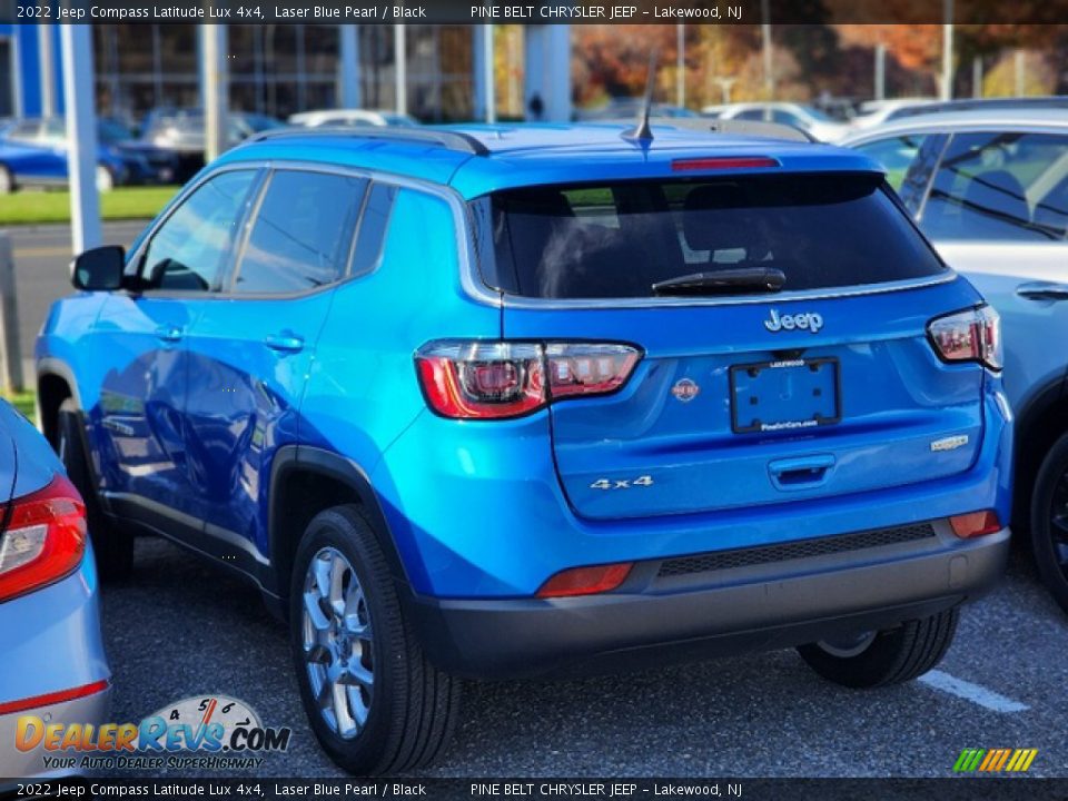 2022 Jeep Compass Latitude Lux 4x4 Laser Blue Pearl / Black Photo #7