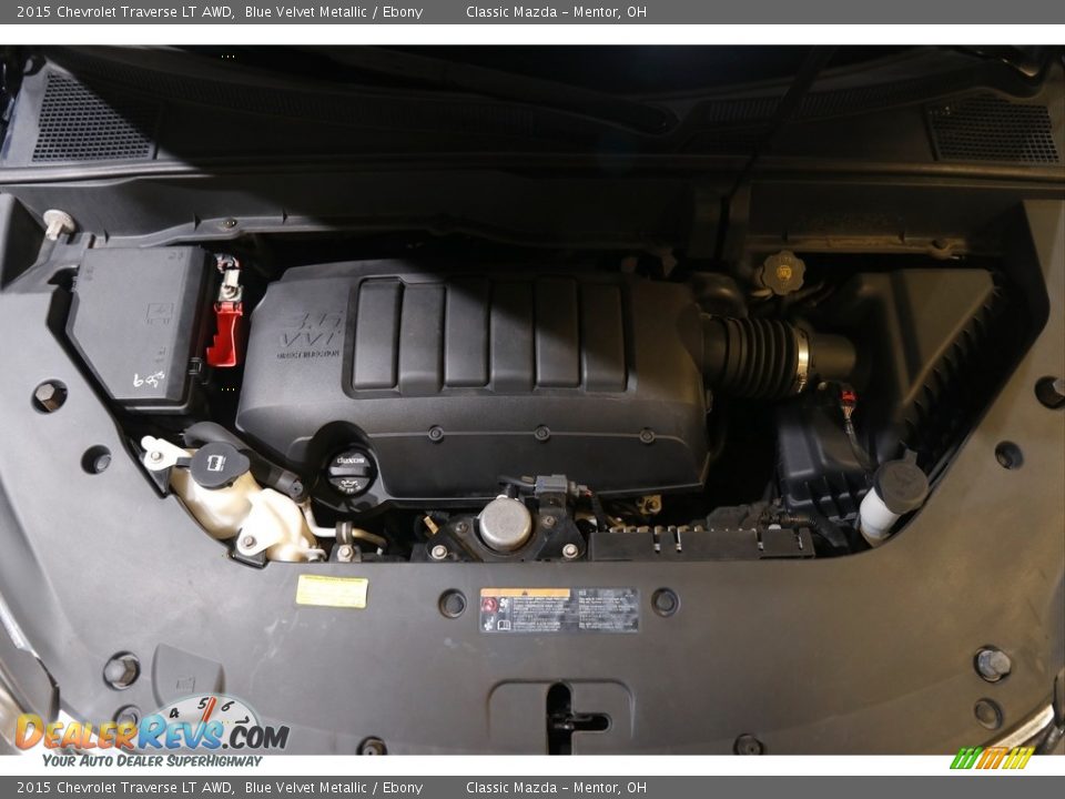 2015 Chevrolet Traverse LT AWD Blue Velvet Metallic / Ebony Photo #21