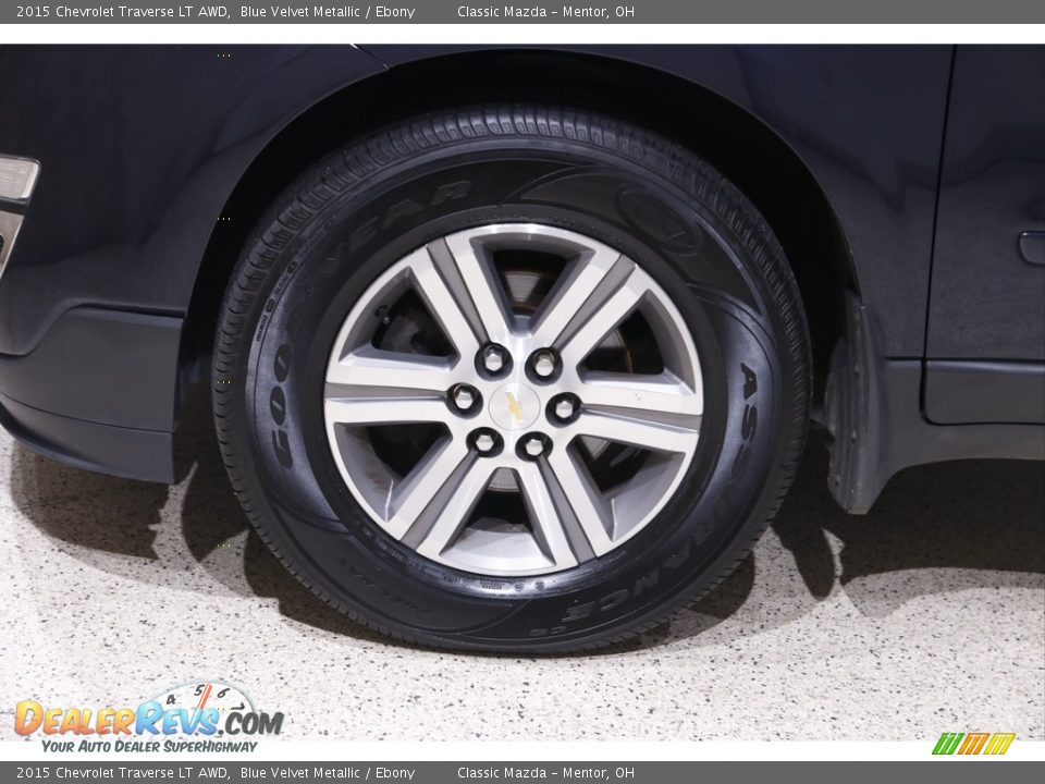 2015 Chevrolet Traverse LT AWD Blue Velvet Metallic / Ebony Photo #22