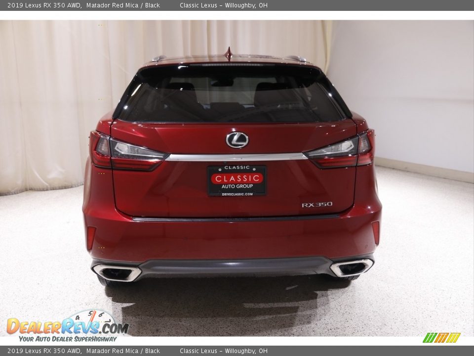 2019 Lexus RX 350 AWD Matador Red Mica / Black Photo #23