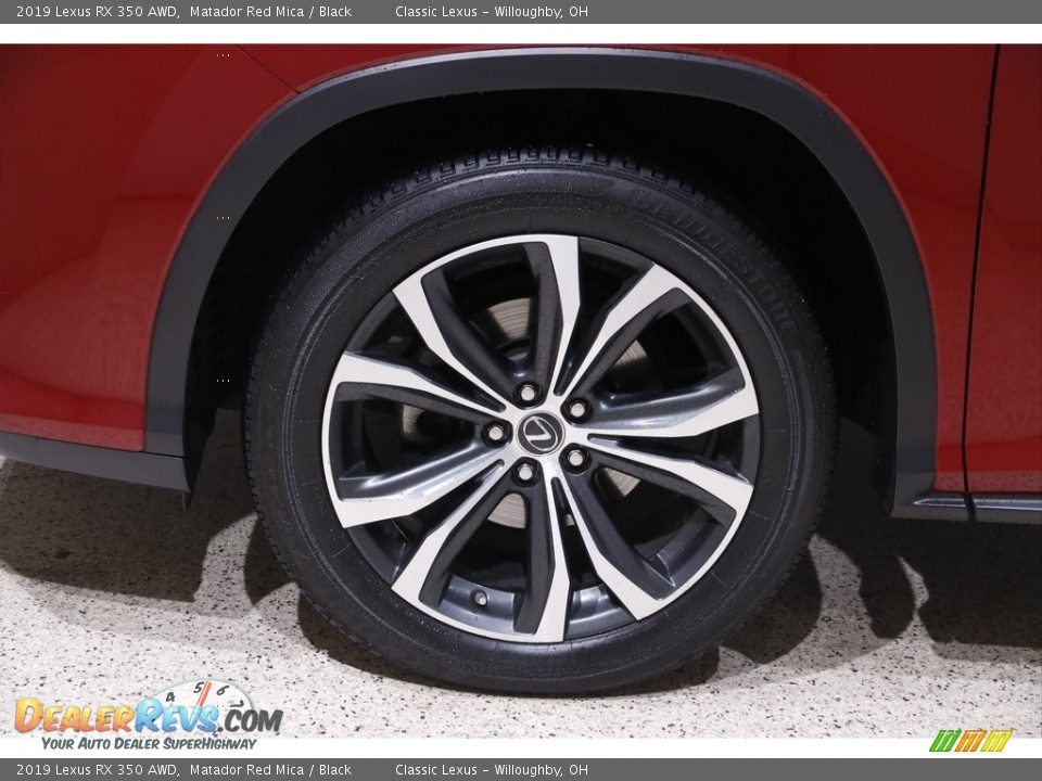 2019 Lexus RX 350 AWD Matador Red Mica / Black Photo #25