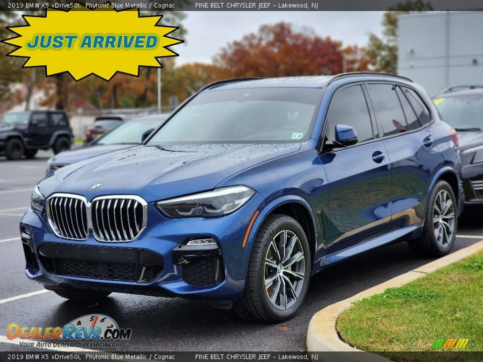 2019 BMW X5 xDrive50i Phytonic Blue Metallic / Cognac Photo #1