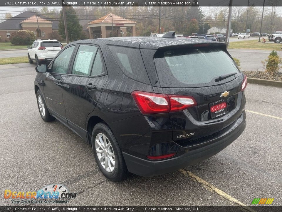 2021 Chevrolet Equinox LS AWD Midnight Blue Metallic / Medium Ash Gray Photo #2